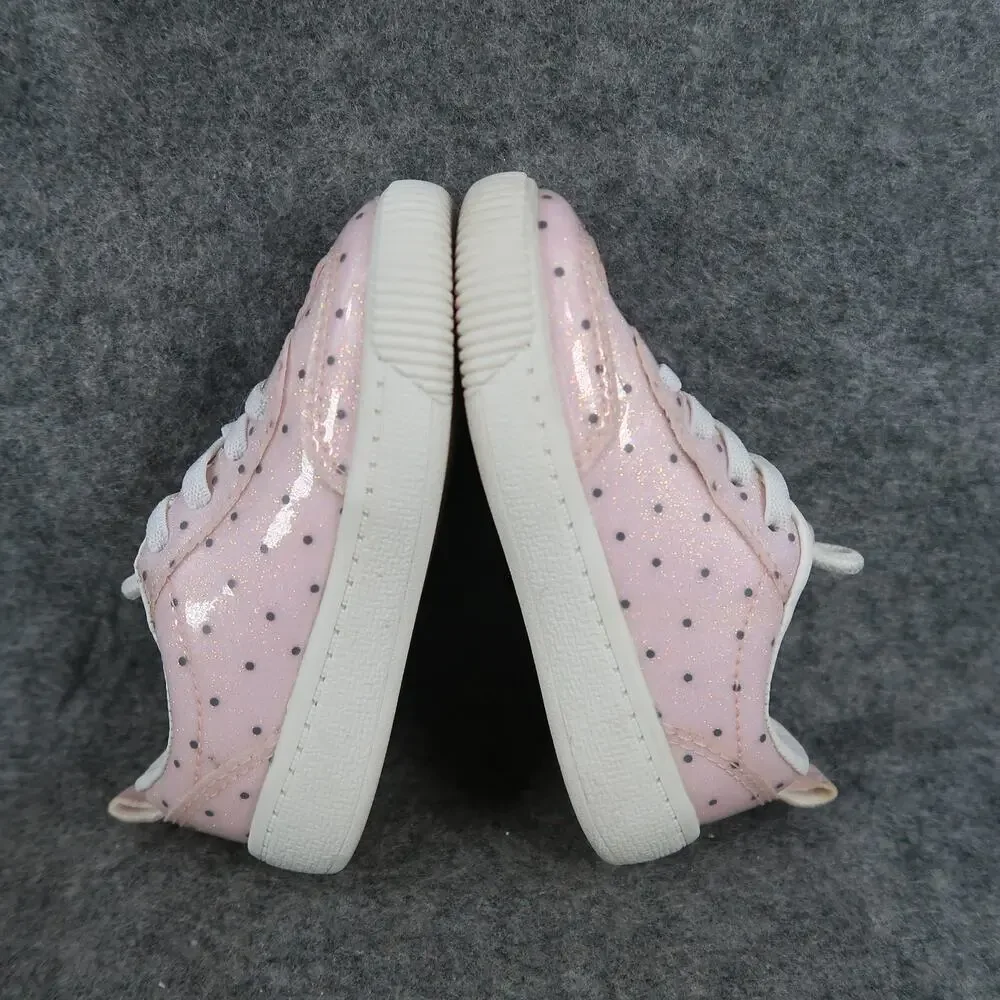 Carter Shoes Baby Girl 6 Sneakers Slip On Galaxy Pink Polka Dot Casual Trainer